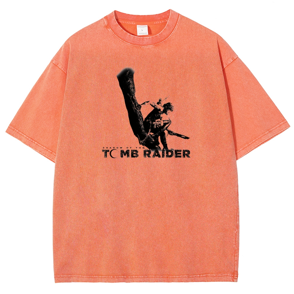 Tomb Raider Unisex Fit Washed T-Shirt 2603011794