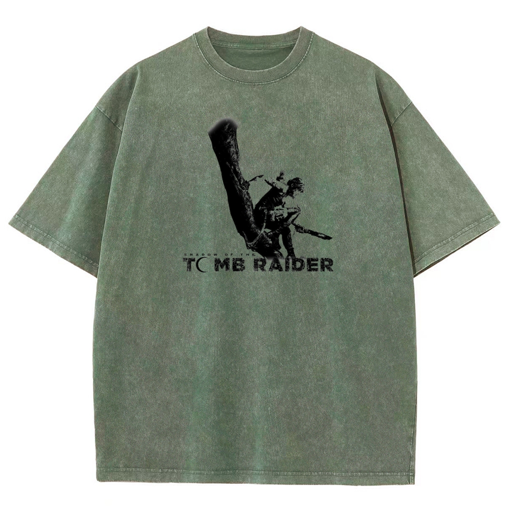 Tomb Raider Unisex Fit Washed T-Shirt 2603011794
