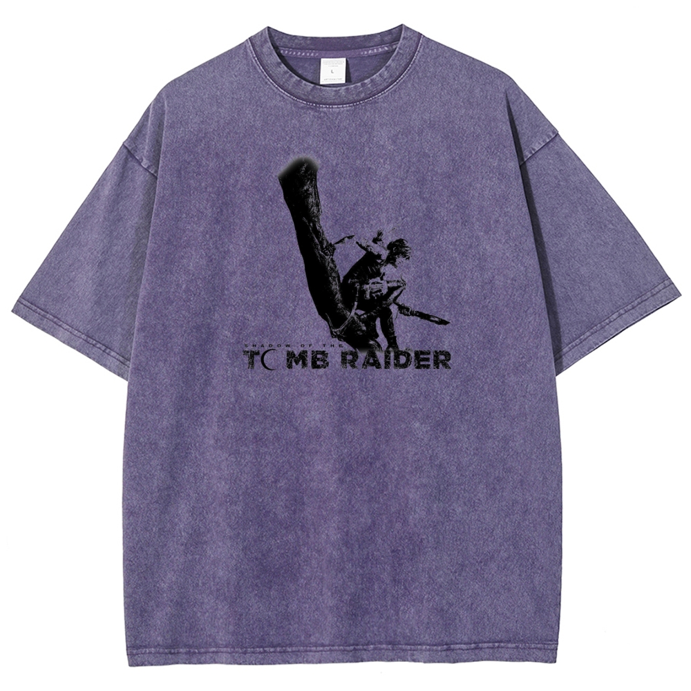 Tomb Raider Unisex Fit Washed T-Shirt 2603011794