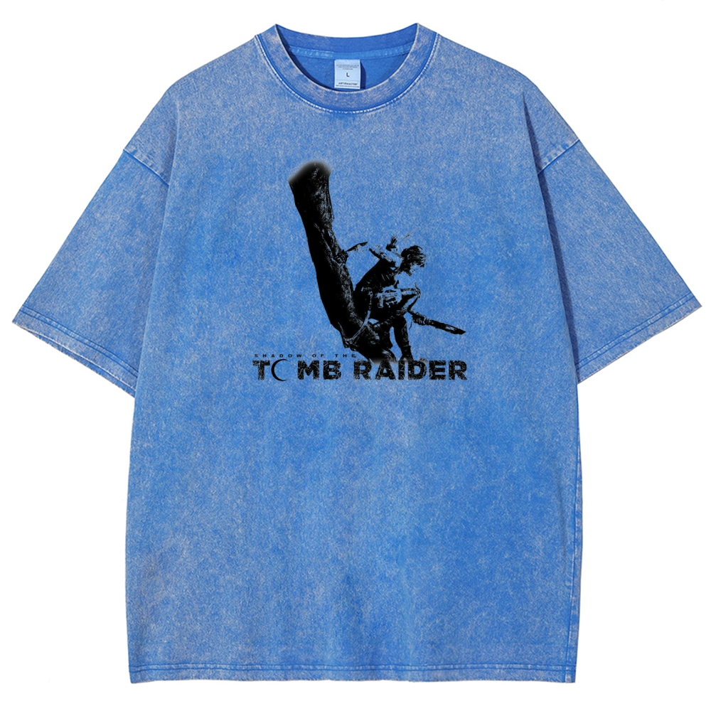Tomb Raider Unisex Fit Washed T-Shirt 2603011794