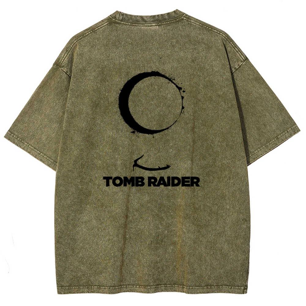 Tomb Raider Unisex Fit Washed T-Shirt 2603011794