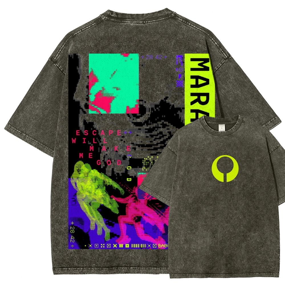 Marathon Unisex Fit Washed T-Shirt 2603012367