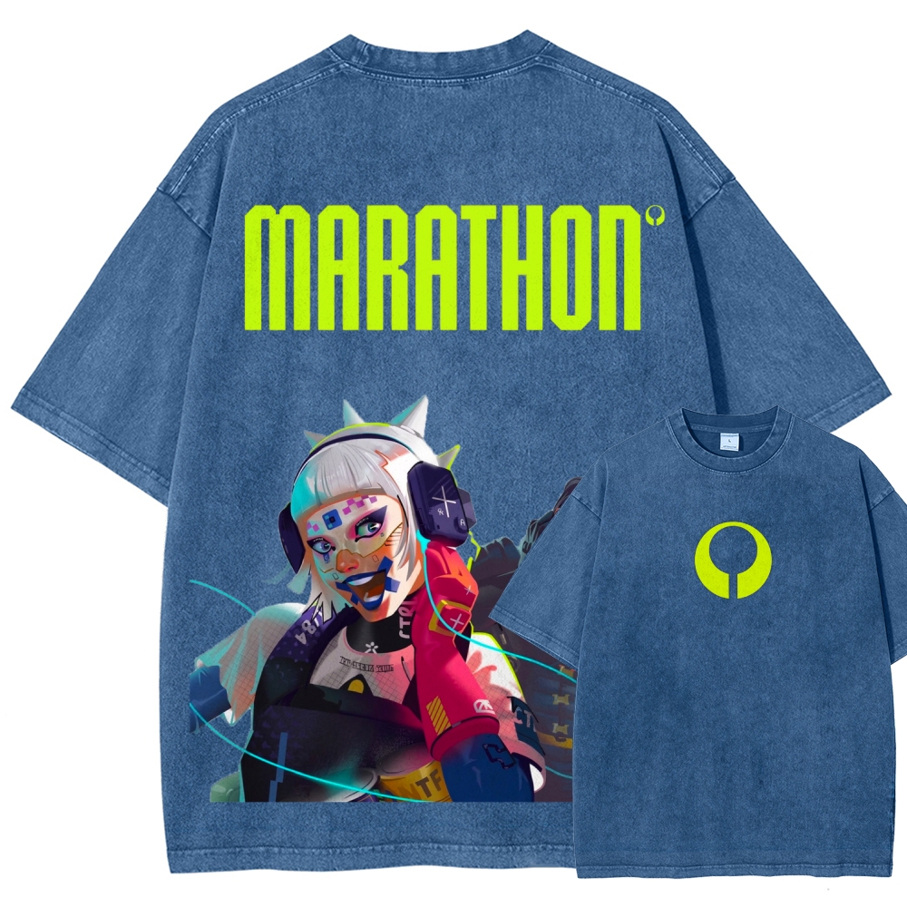 Marathon Unisex Fit Washed T-Shirt 2603012370