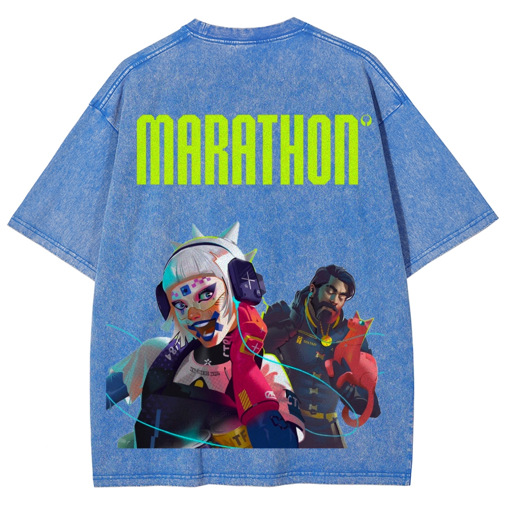 Marathon Unisex Fit Washed T-Shirt 2603012370