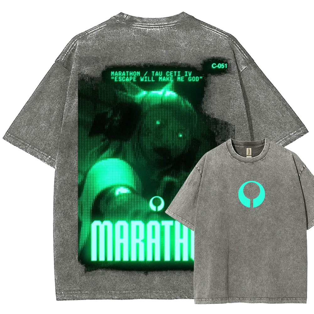 Marathon Unisex Fit Washed T-Shirt 2603012378