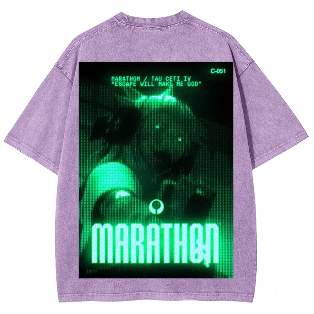 Marathon Unisex Fit Washed T-Shirt 2603012378