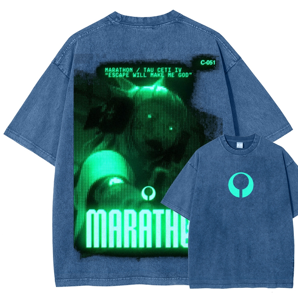 Marathon Unisex Fit Washed T-Shirt 2603012378