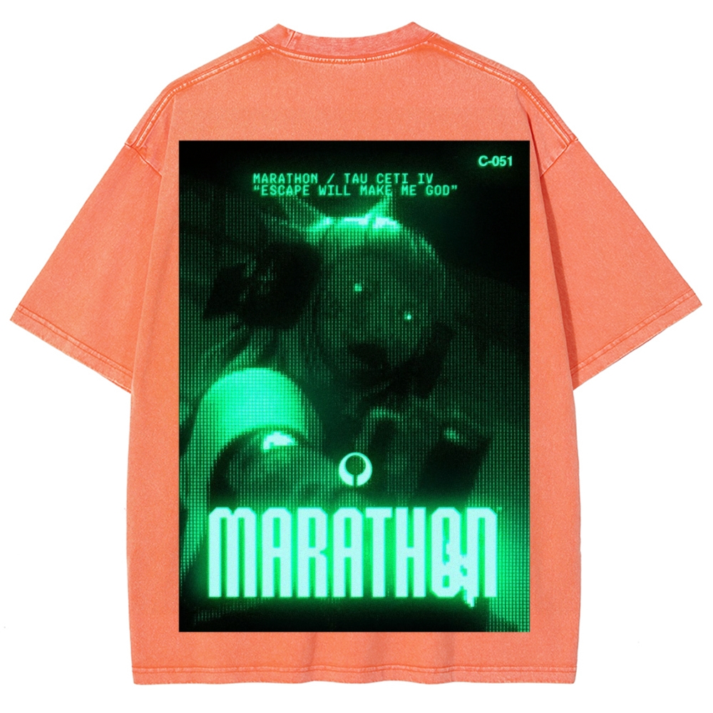 Marathon Unisex Fit Washed T-Shirt 2603012378