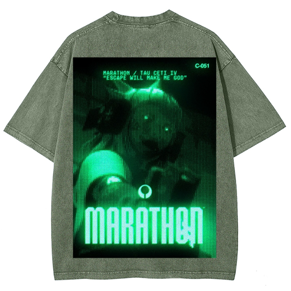 Marathon Unisex Fit Washed T-Shirt 2603012378
