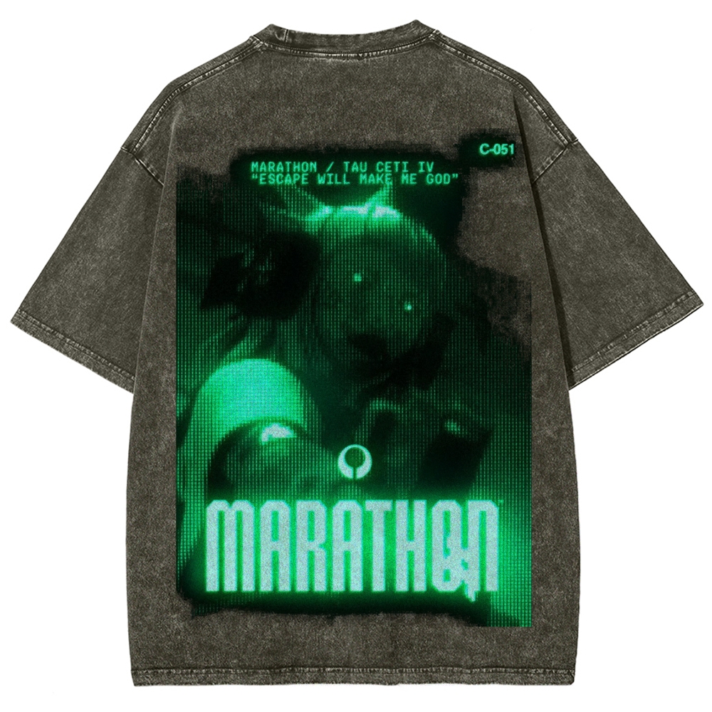 Marathon Unisex Fit Washed T-Shirt 2603012378