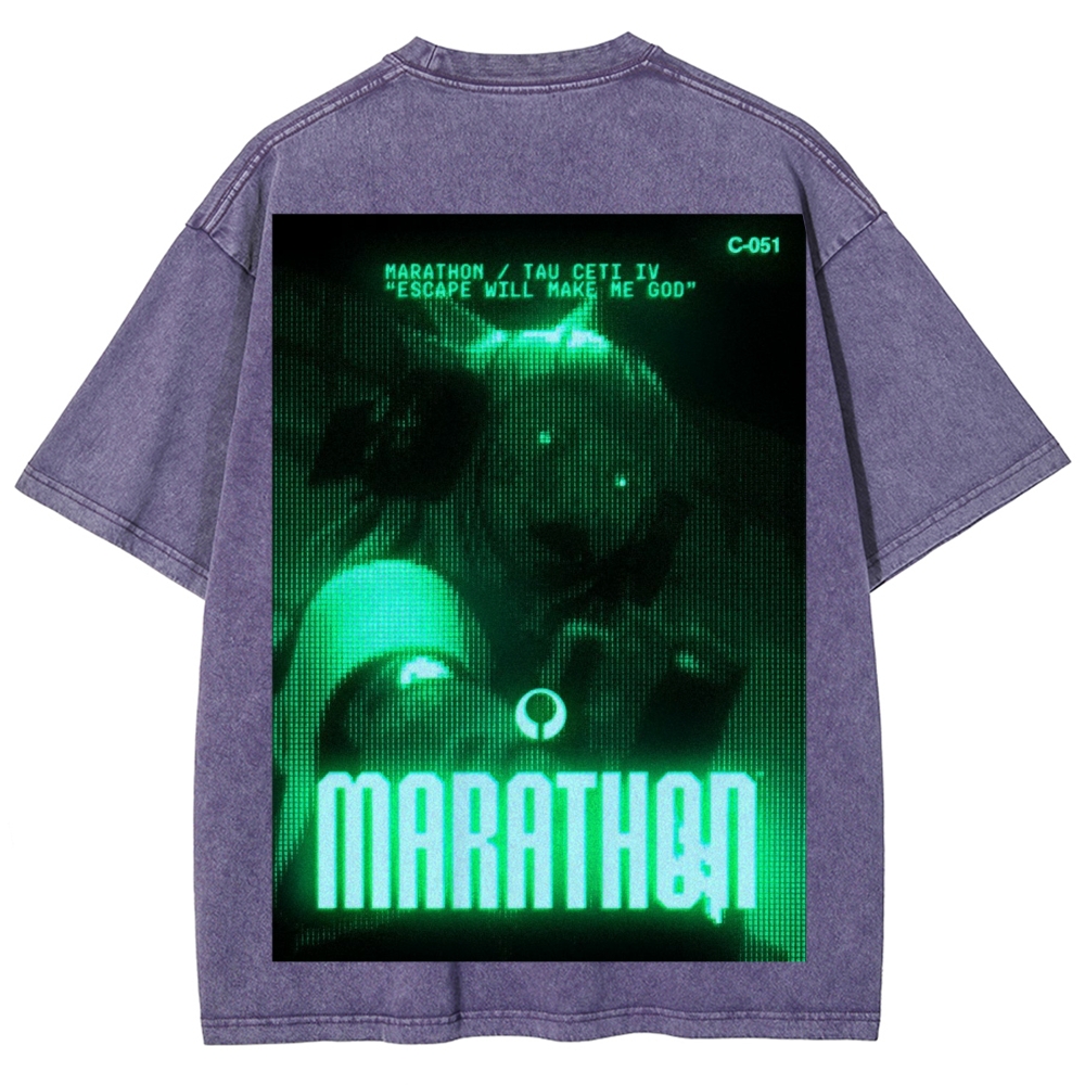 Marathon Unisex Fit Washed T-Shirt 2603012378