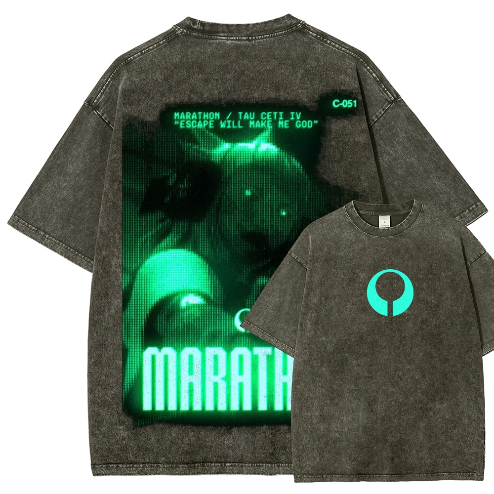 Marathon Unisex Fit Washed T-Shirt 2603012378