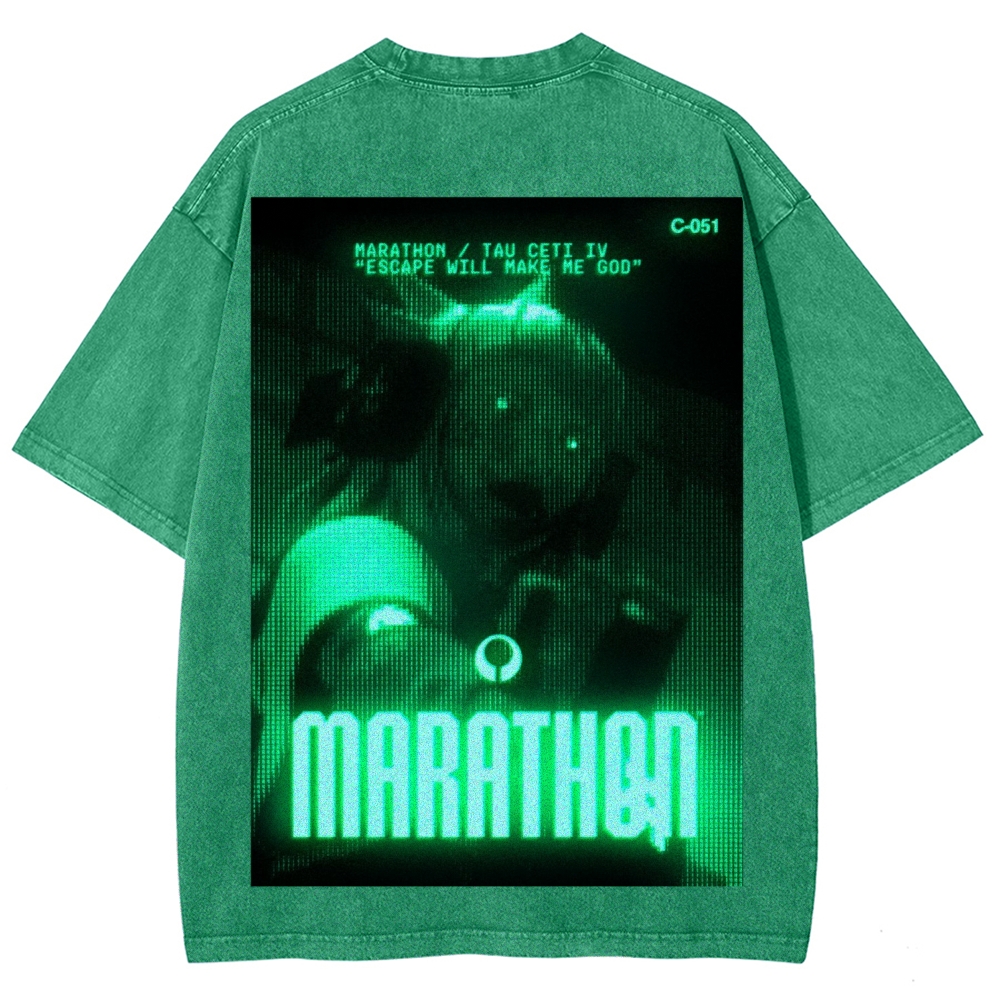 Marathon Unisex Fit Washed T-Shirt 2603012378