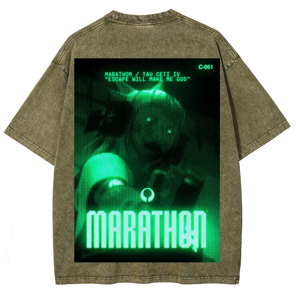 Marathon Unisex Fit Washed T-Shirt 2603012378