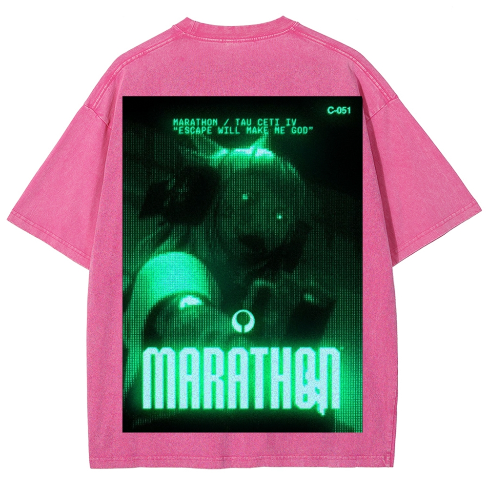 Marathon Unisex Fit Washed T-Shirt 2603012378