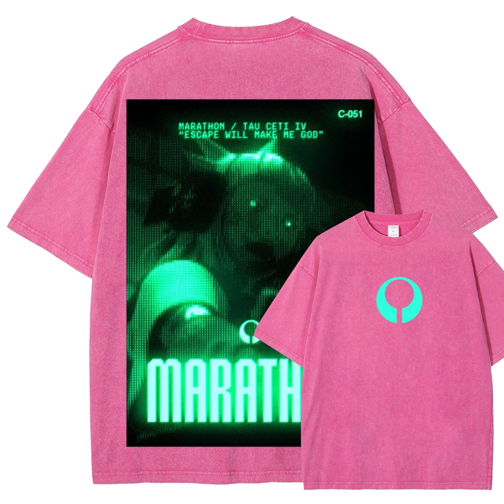 Marathon Unisex Fit Washed T-Shirt 2603012378