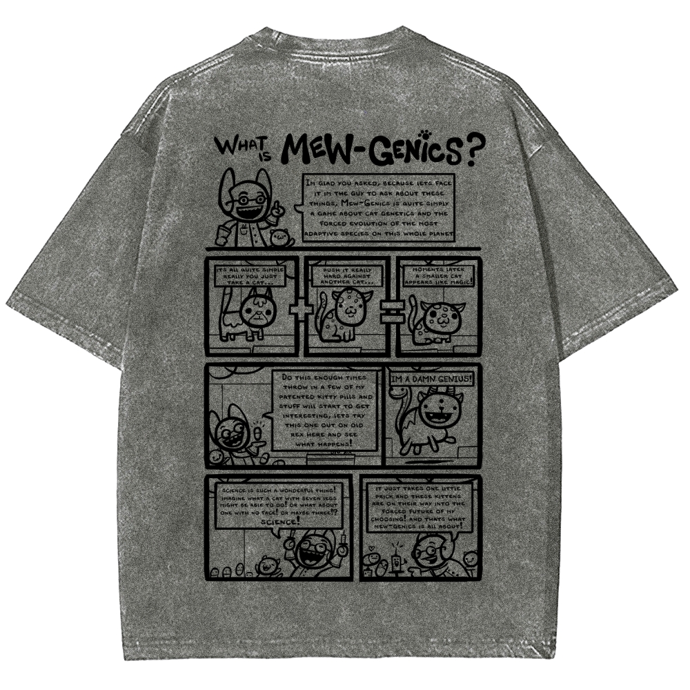 Mewgenics Unisex Fit Washed T-Shirt 2603012777