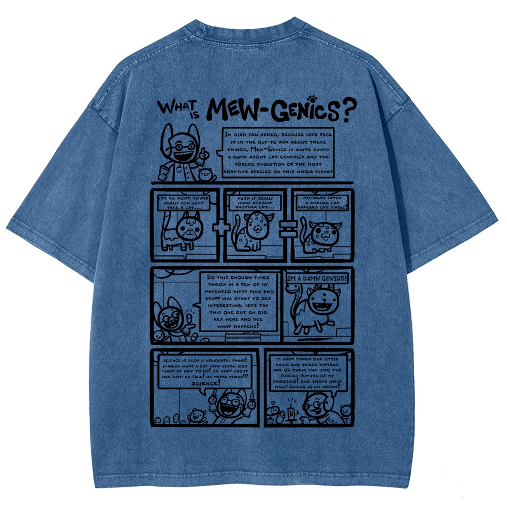 Mewgenics Unisex Fit Washed T-Shirt 2603012777
