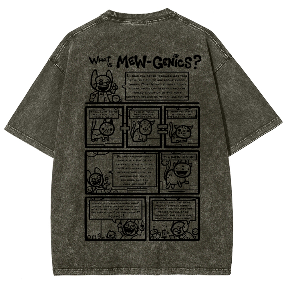 Mewgenics Unisex Fit Washed T-Shirt 2603012777