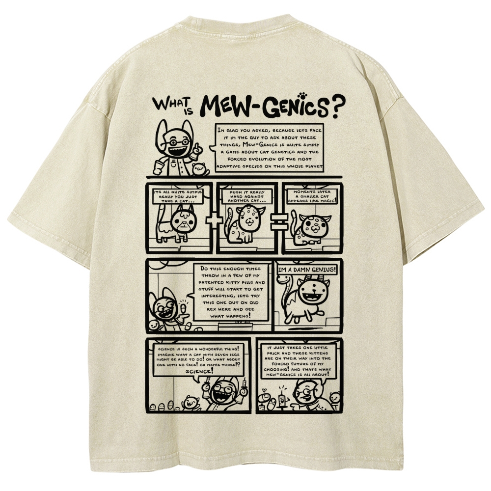 Mewgenics Unisex Fit Washed T-Shirt 2603012777