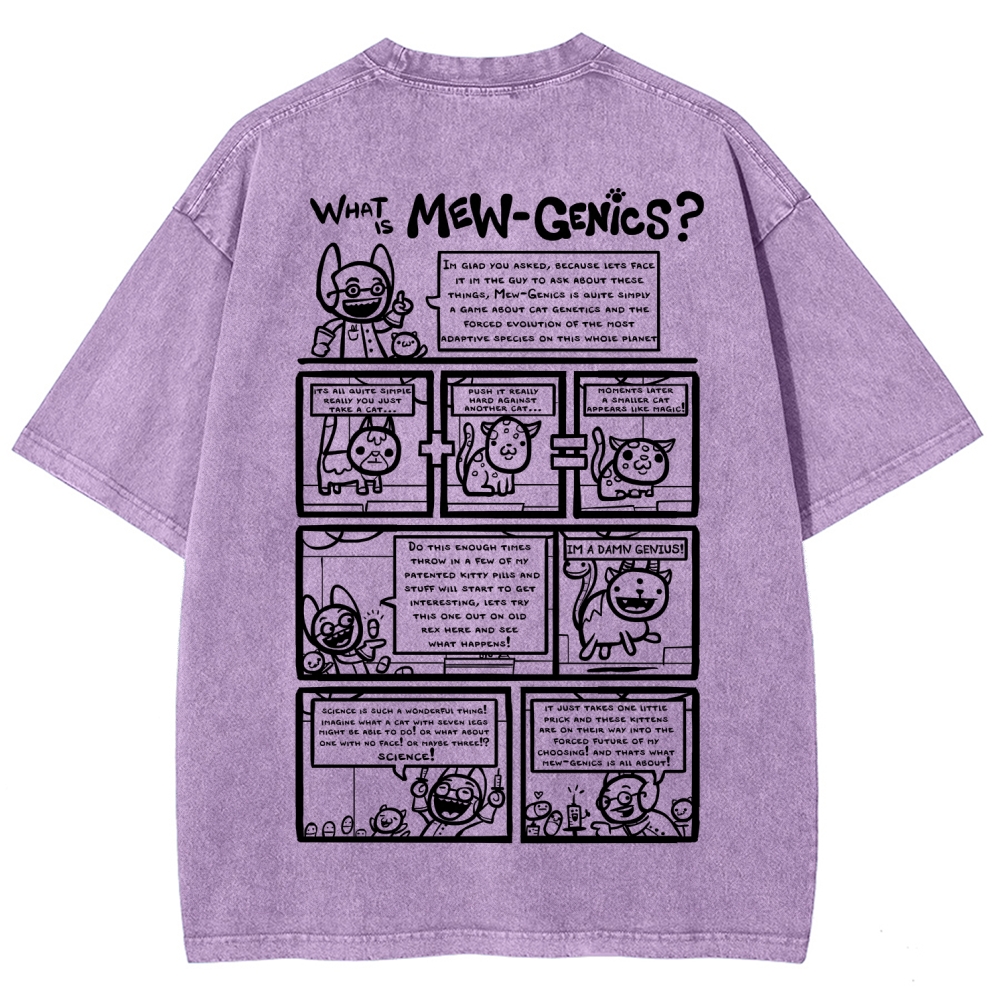 Mewgenics Unisex Fit Washed T-Shirt 2603012777