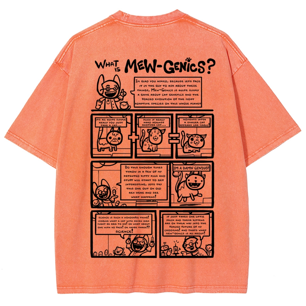 Mewgenics Unisex Fit Washed T-Shirt 2603012777