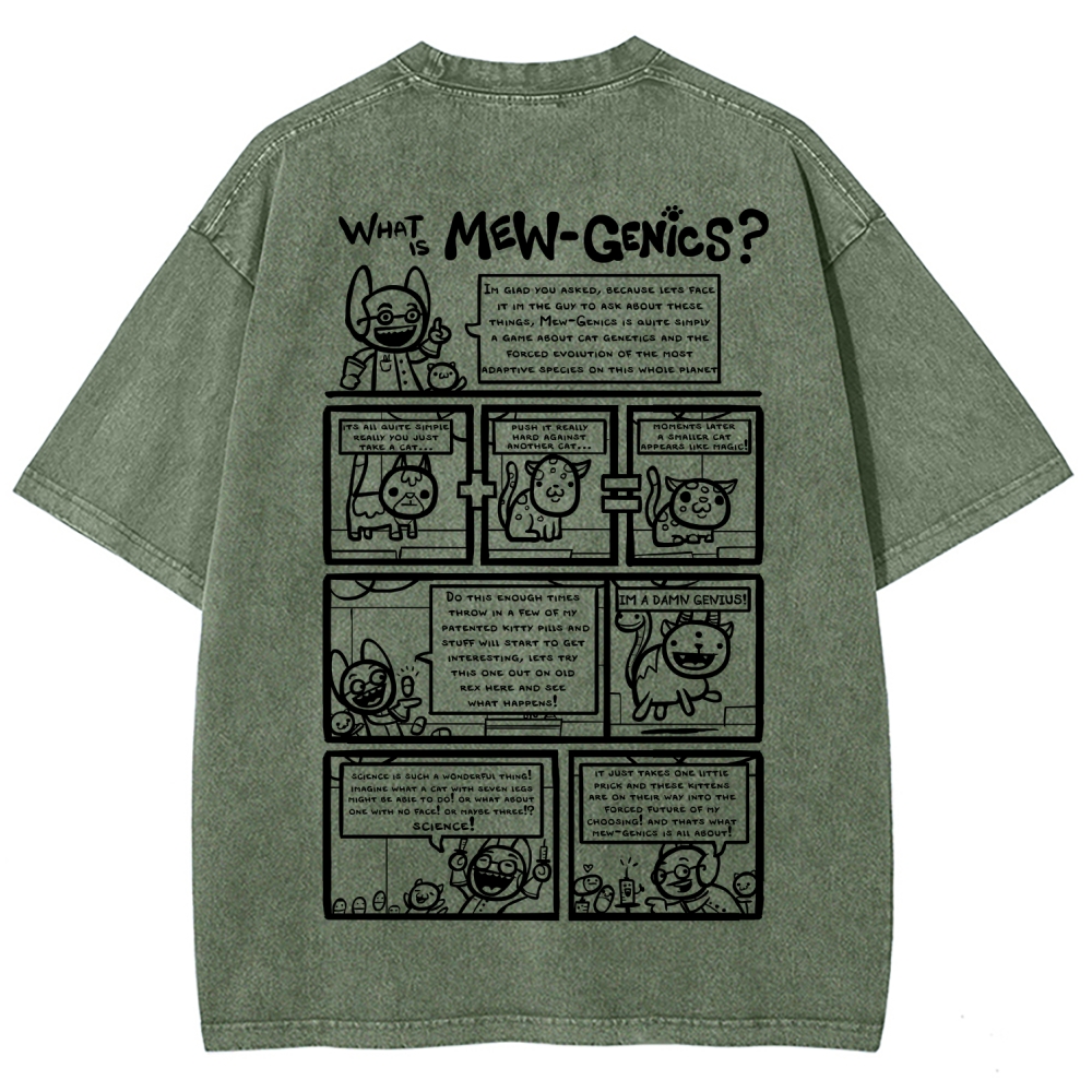 Mewgenics Unisex Fit Washed T-Shirt 2603012777