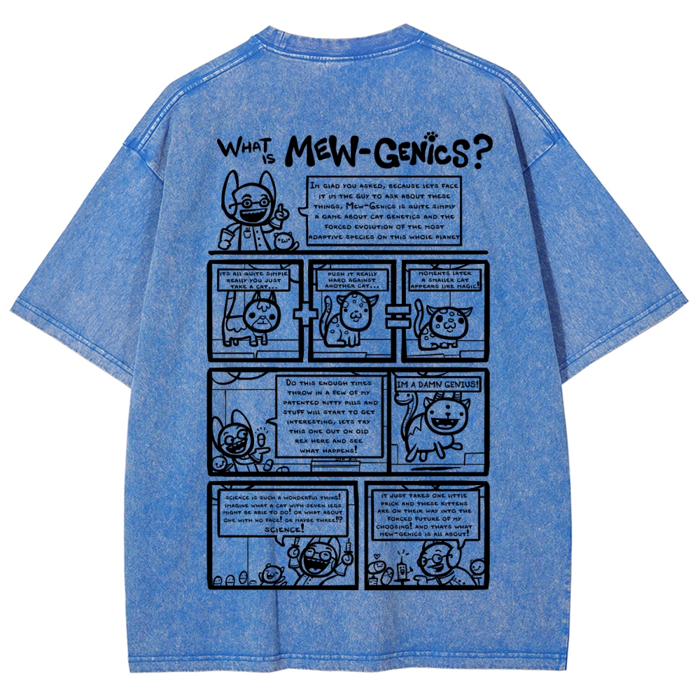 Mewgenics Unisex Fit Washed T-Shirt 2603012777