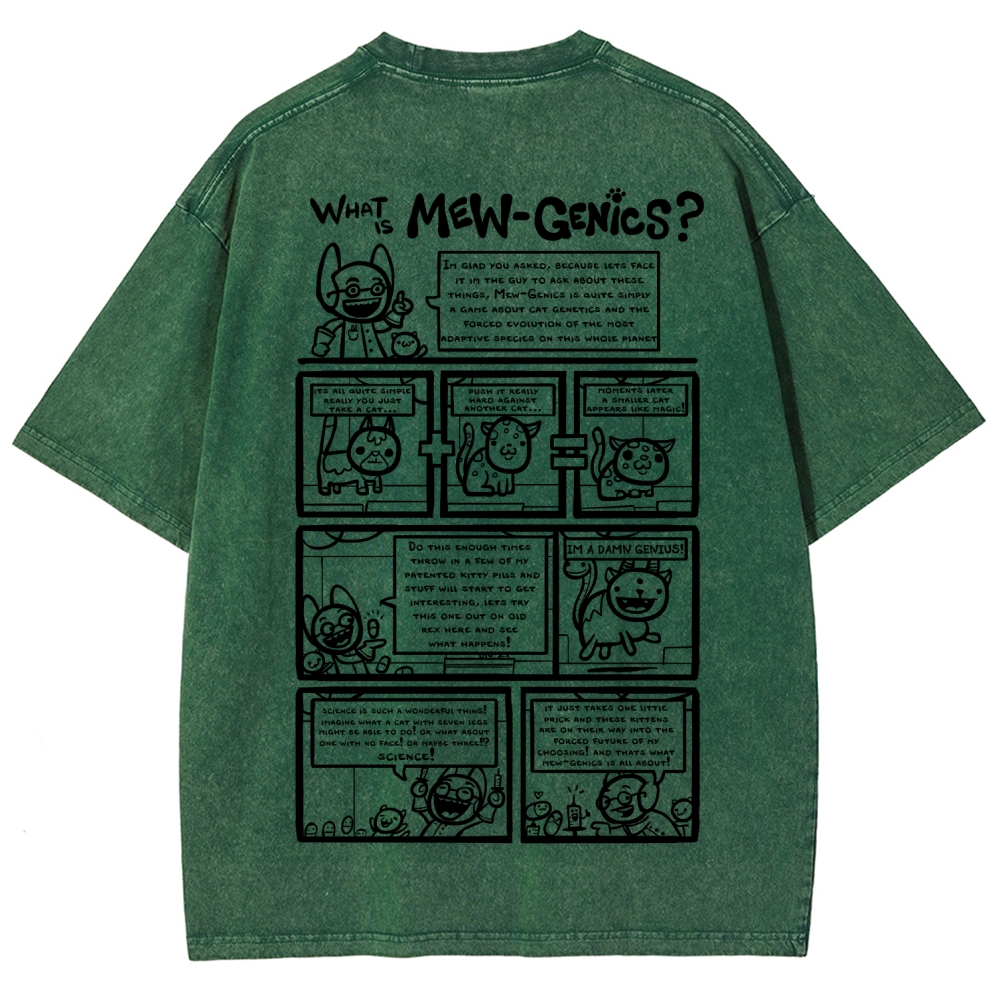 Mewgenics Unisex Fit Washed T-Shirt 2603012777