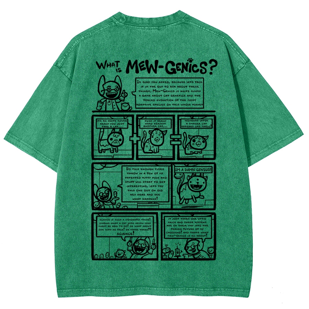 Mewgenics Unisex Fit Washed T-Shirt 2603012777