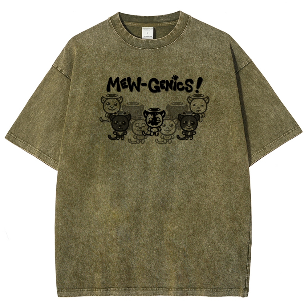 Mewgenics Unisex Fit Washed T-Shirt 2603012777