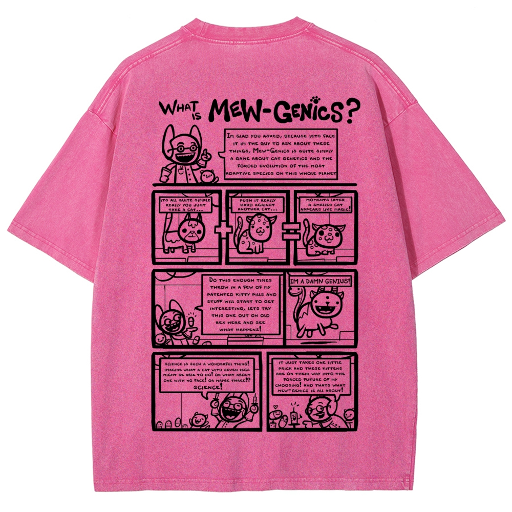 Mewgenics Unisex Fit Washed T-Shirt 2603012777