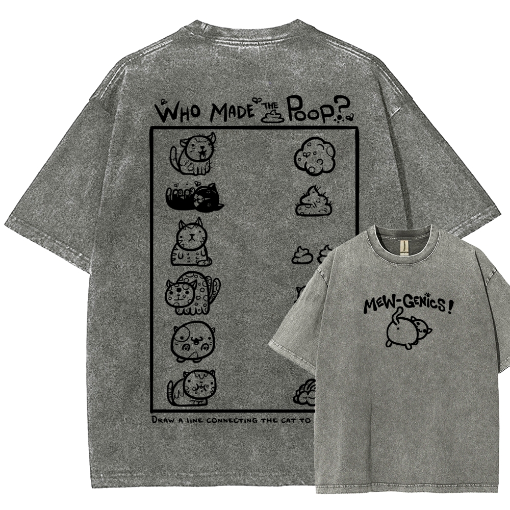 Mewgenics Unisex Fit Washed T-Shirt 2603012803