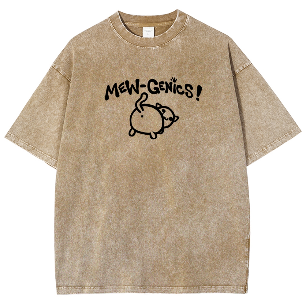 Mewgenics Unisex Fit Washed T-Shirt 2603012803