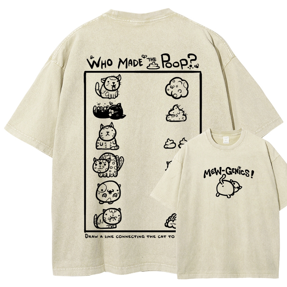 Mewgenics Unisex Fit Washed T-Shirt 2603012803