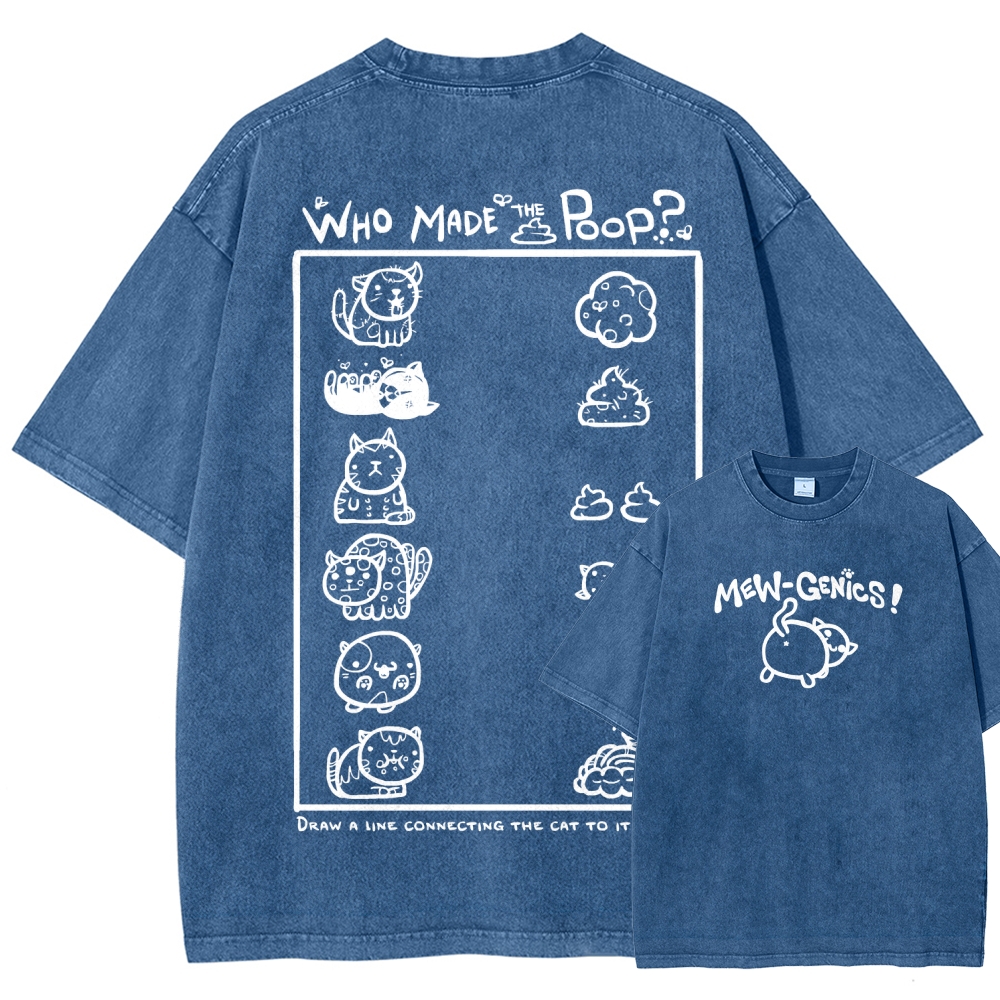 Mewgenics Unisex Fit Washed T-Shirt 2603012803