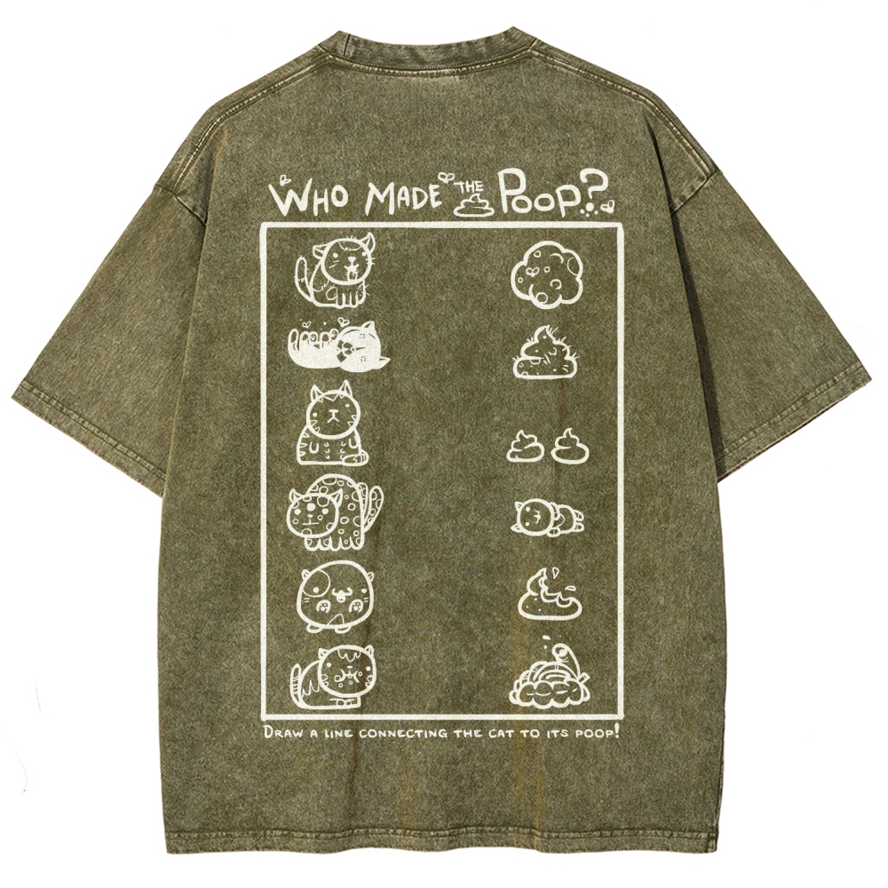 Mewgenics Unisex Fit Washed T-Shirt 2603012803