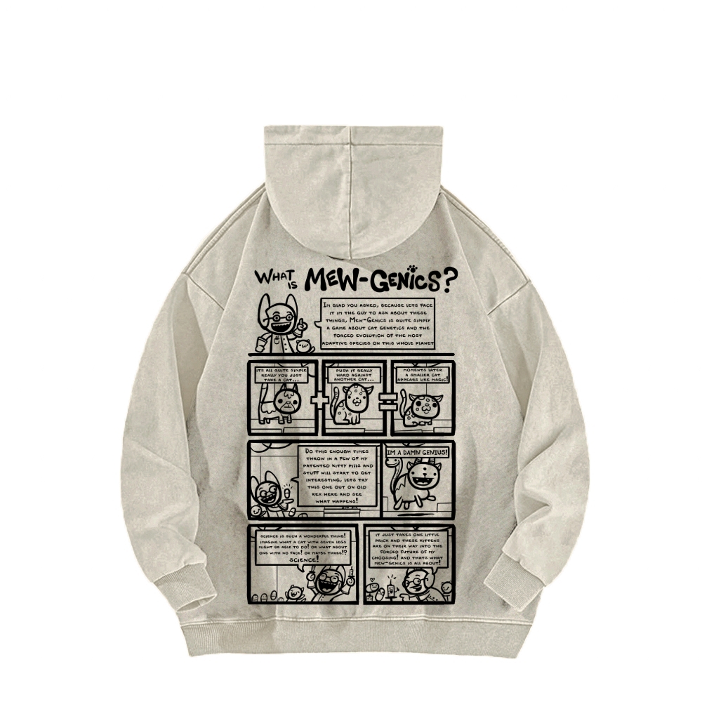 Mewgenics Unisex Washed Hoodie 2603012899