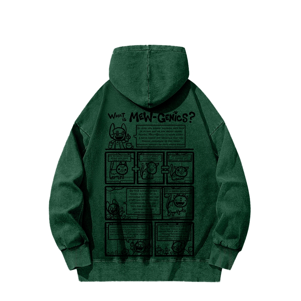Mewgenics Unisex Washed Hoodie 2603012899