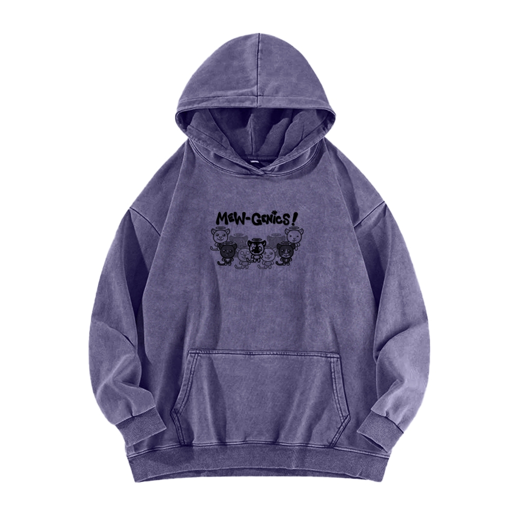Mewgenics Unisex Washed Hoodie 2603012899