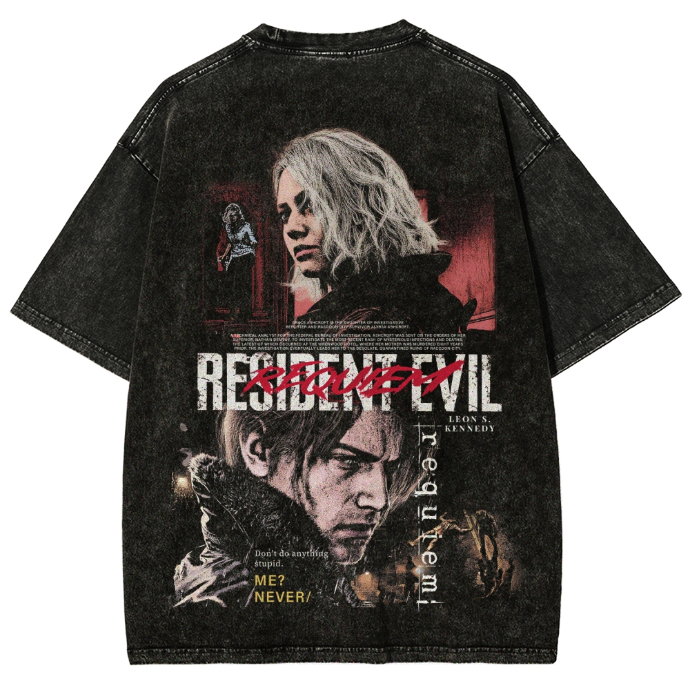 Resident Evil Unisex Fit Washed T-Shirt 2603013822