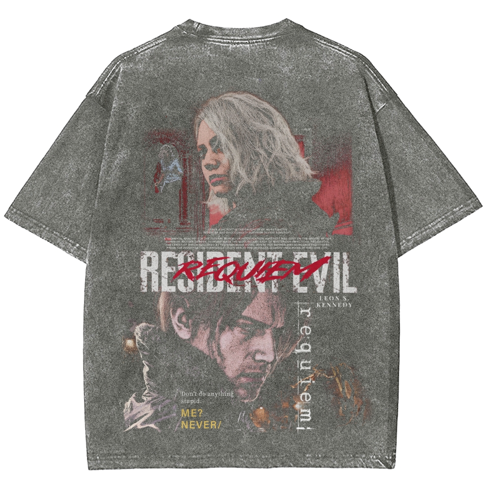 Resident Evil Unisex Fit Washed T-Shirt 2603013822
