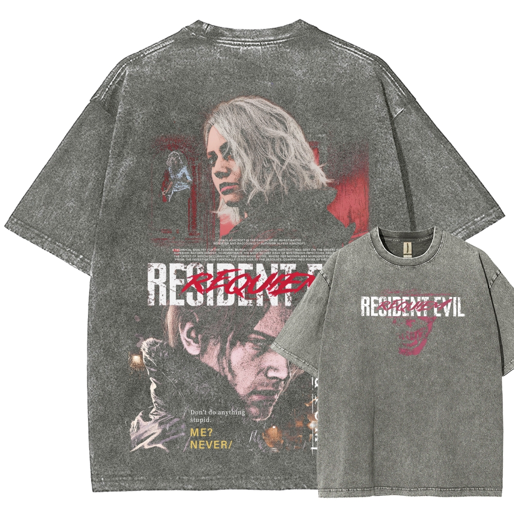 Resident Evil Unisex Fit Washed T-Shirt 2603013822
