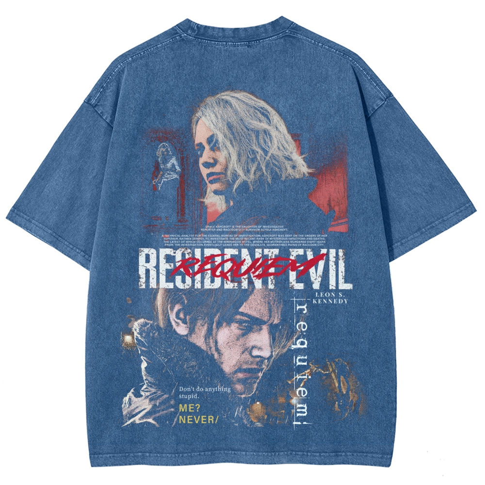 Resident Evil Unisex Fit Washed T-Shirt 2603013822