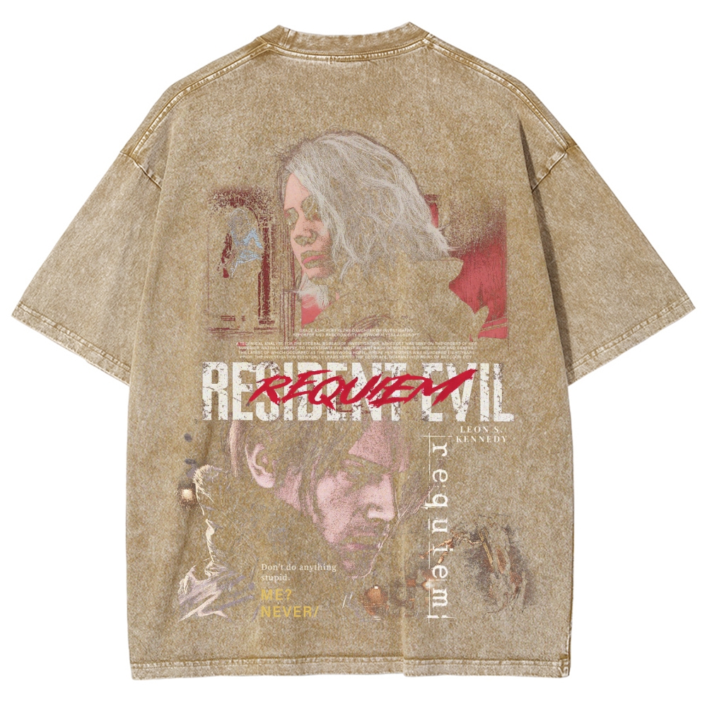 Resident Evil Unisex Fit Washed T-Shirt 2603013822