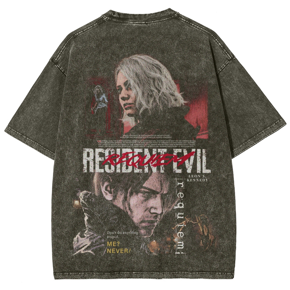 Resident Evil Unisex Fit Washed T-Shirt 2603013822
