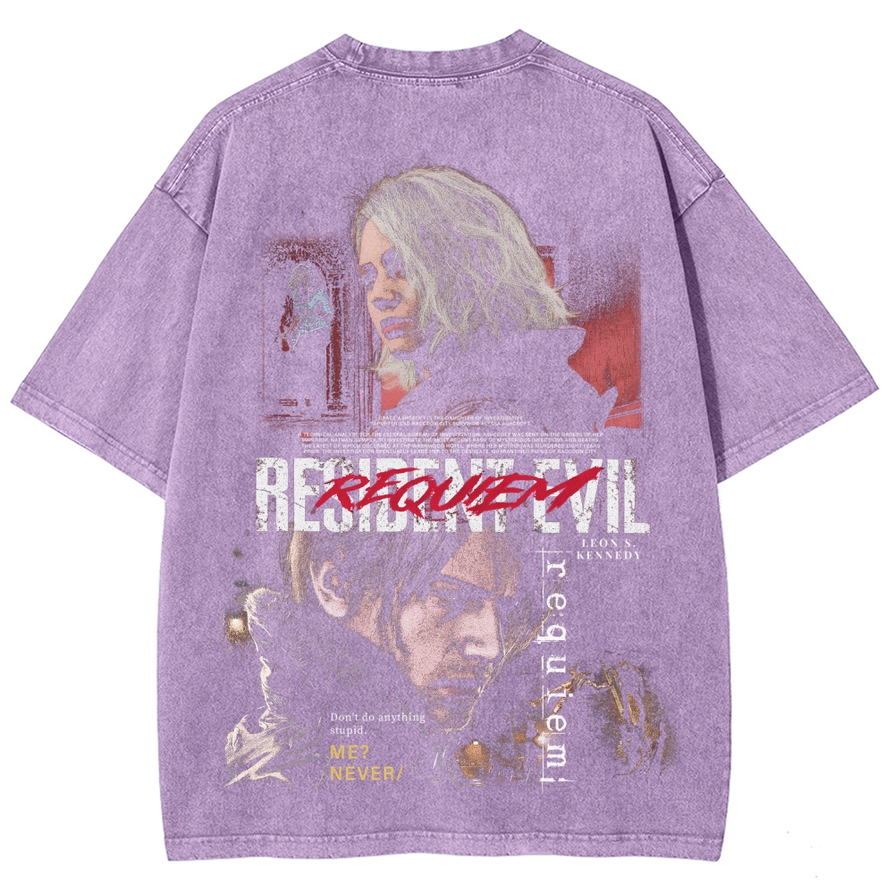 Resident Evil Unisex Fit Washed T-Shirt 2603013822