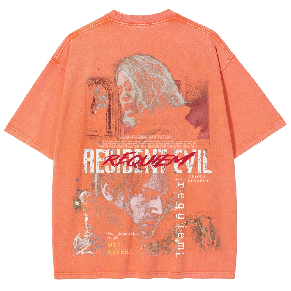 Resident Evil Unisex Fit Washed T-Shirt 2603013822