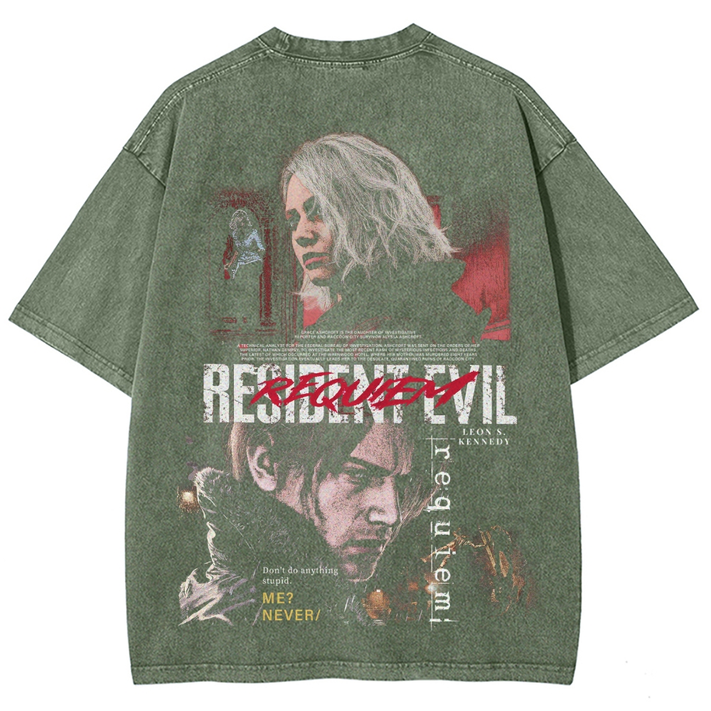 Resident Evil Unisex Fit Washed T-Shirt 2603013822