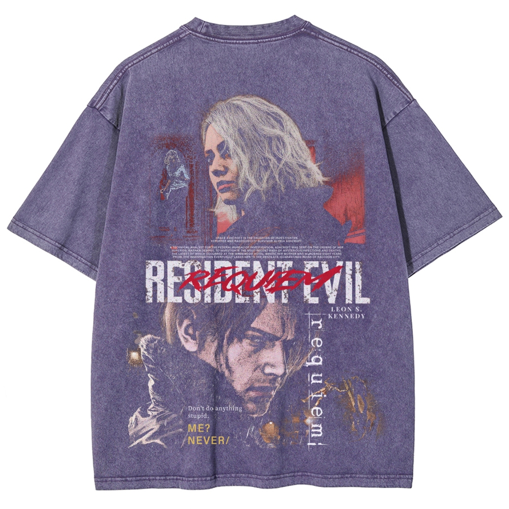 Resident Evil Unisex Fit Washed T-Shirt 2603013822